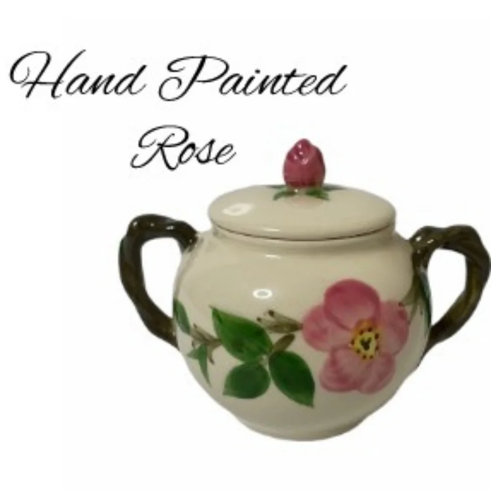 Franciscan Desert Rose Hand Painted Made USA Sugar Bowl & Lid Replacements MCM